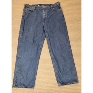 Carhartt‎ Mens Jeans 42x30, B172 DST Flannel Lined Relaxed Fit Denim